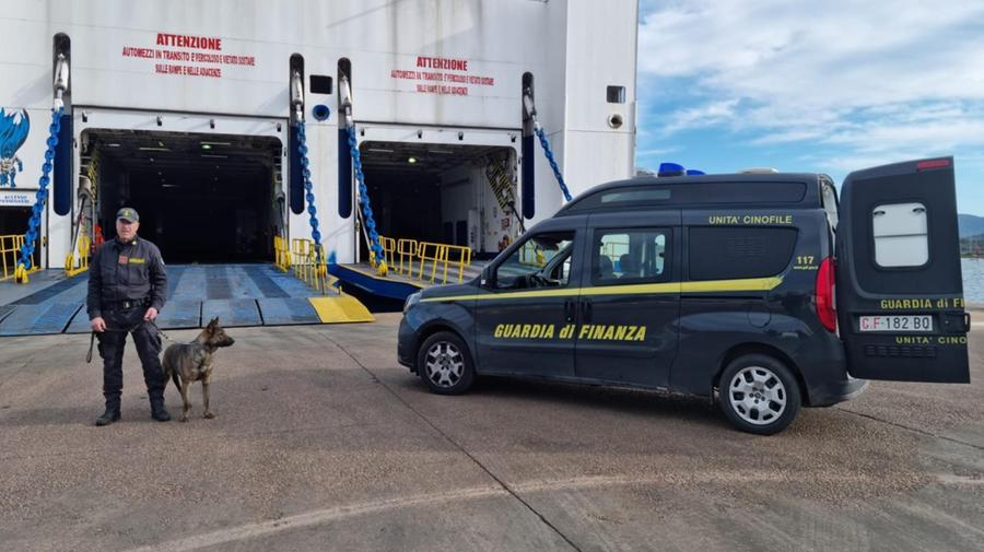 Olbia, sbarca al porto con sette chili di cocaina nell’auto: arrestato un 27enne
