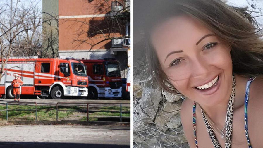 A destra la giovane madre morta