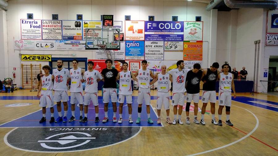 I giocatori della Swag Cecina