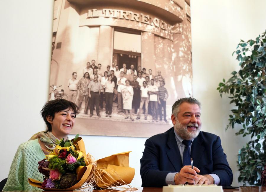 
	Eleonora Riso con in direttore Cristiano Marcacci (foto Franco Silvi)

