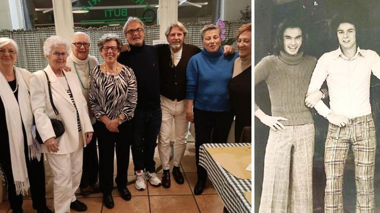 La rimpatriata e a destra Marco Salvetti e Luciano Diciotti