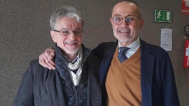 Da sinistra l'ingegner Morini con l'avvocato Sivelli