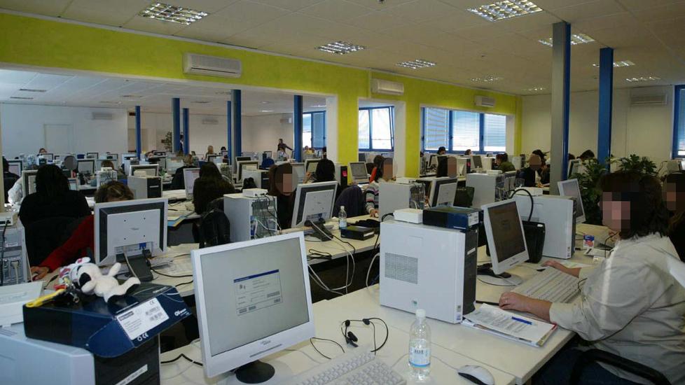 Il call center Konecta quando ancora era Comdata e aveva sede a Guasticce
