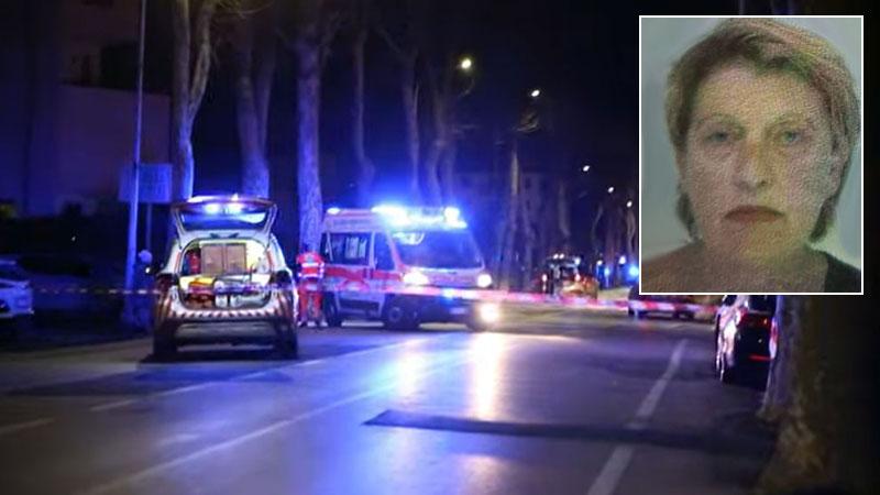 I soccorritori sul viale Adua e Marie Francoise Debrincat (foto Nucci/Innocenti)
