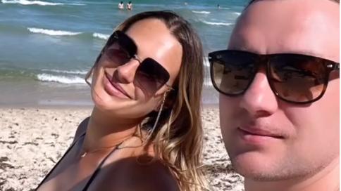 Arina Sabalenka con Konstantin Koltsov in una foto del profilo Instagram