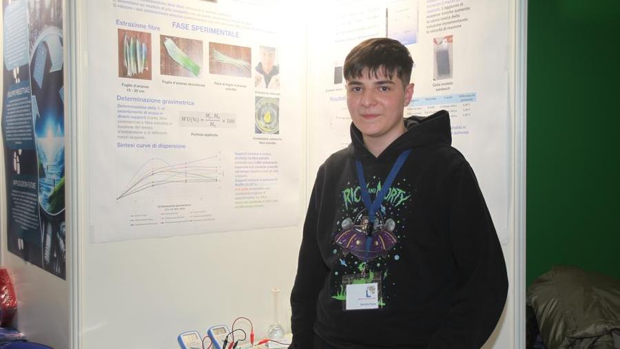 Daniele Pinna studente dell'Istituto tecnico industriale G.M. Angioy di Sassari