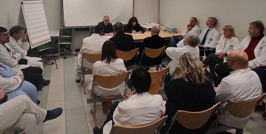 Un momento dell’incontro di ieri