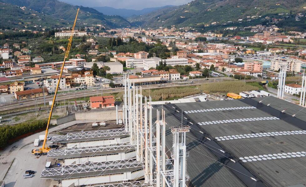 Pescia, al via la messa in sicurezza del Mefit con la sostituzione degli stralli