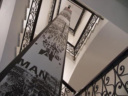 
	La scala interna del Museo Man

