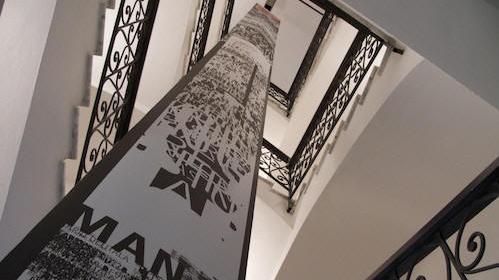 La scala interna del Museo Man