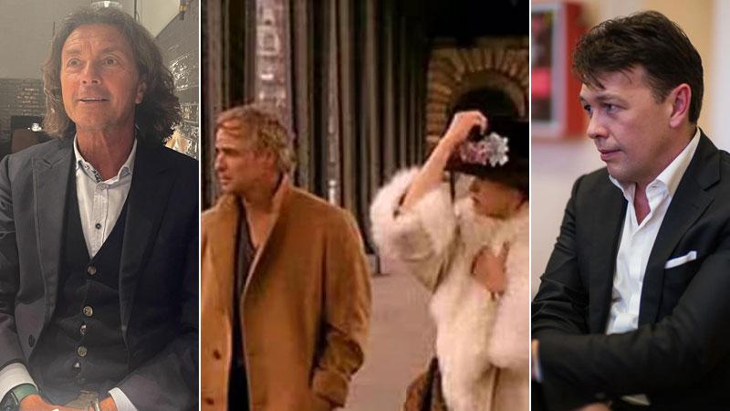 Tobia Aulisa della Massaru srl, il cappotto iconico della d’Avenza indossato da Marlon Brando nell’Ultimo tango a Parigi, e a destra Jonathan Clay