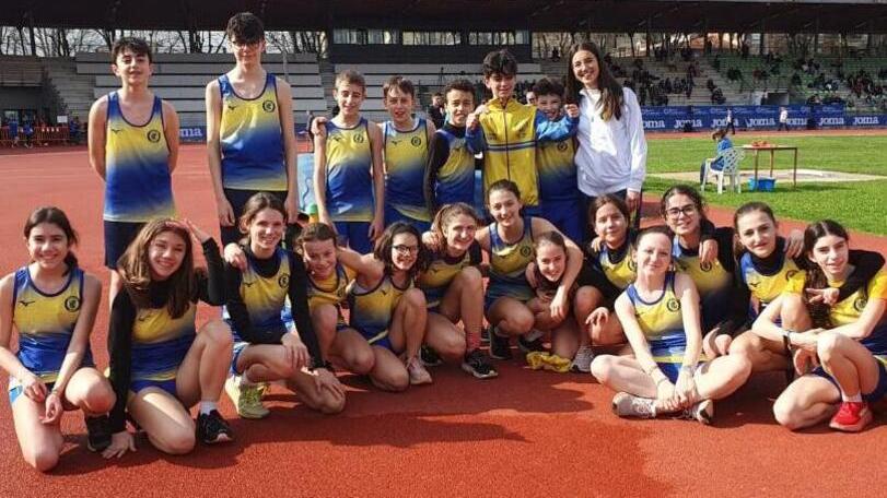 La squadra dell’Atletica Prato al Ridolfi di Firenze