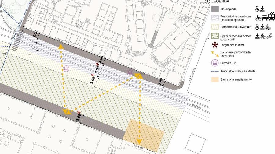 Modena, piazza Sant’Agostino verso la pedonalizzazione: via parcheggi e auto