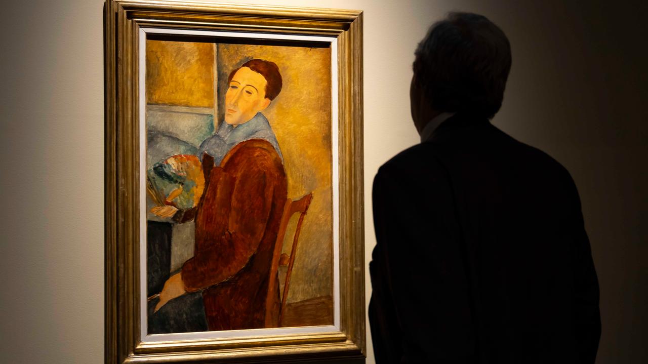 L’autoritratto di Modigliani esposto al Novecento