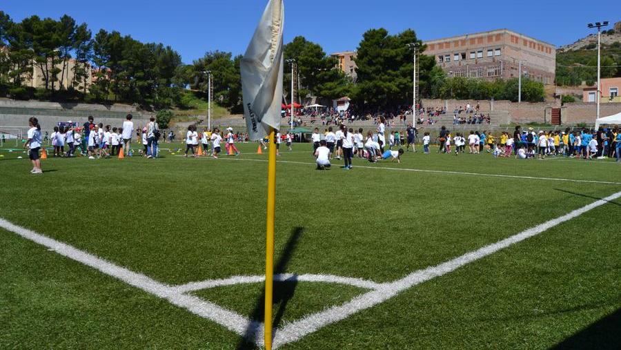 Un evento sportivo di qualche anno fa al Campo Italia di Bosa