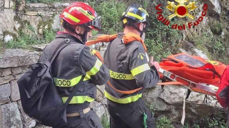Siniscola, escursionista in difficoltà soccorsa dai vigili del fuoco