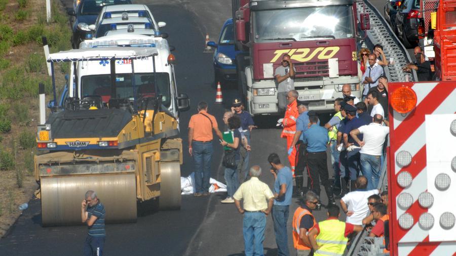 La scena dell'incidente sul lavoro in cui perse la vita Fabiano Murgia