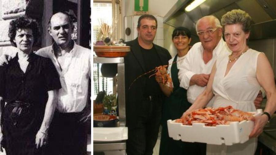 
	A sinistra Aldo e Maresa da giovani, a destra Aldo e Maresa con il figlio e la nuora

