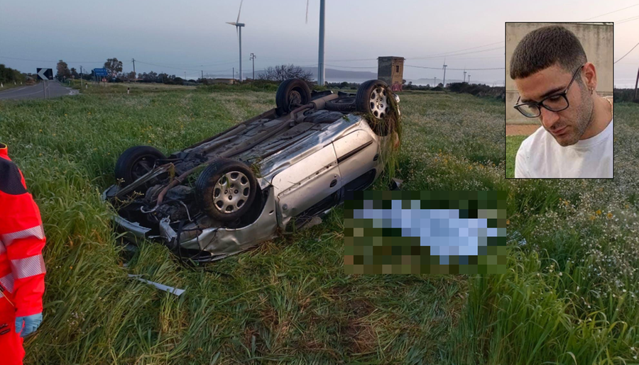 Emanuele Fanari, 24 anni, morto nello schianto con la sua auto: stava tornando a casa dopo una serata con gli amici