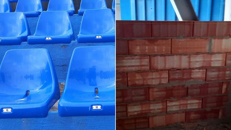 Alcuni dettagli dei lavori al curvino pubblicati dal vice sindaco Latrofa