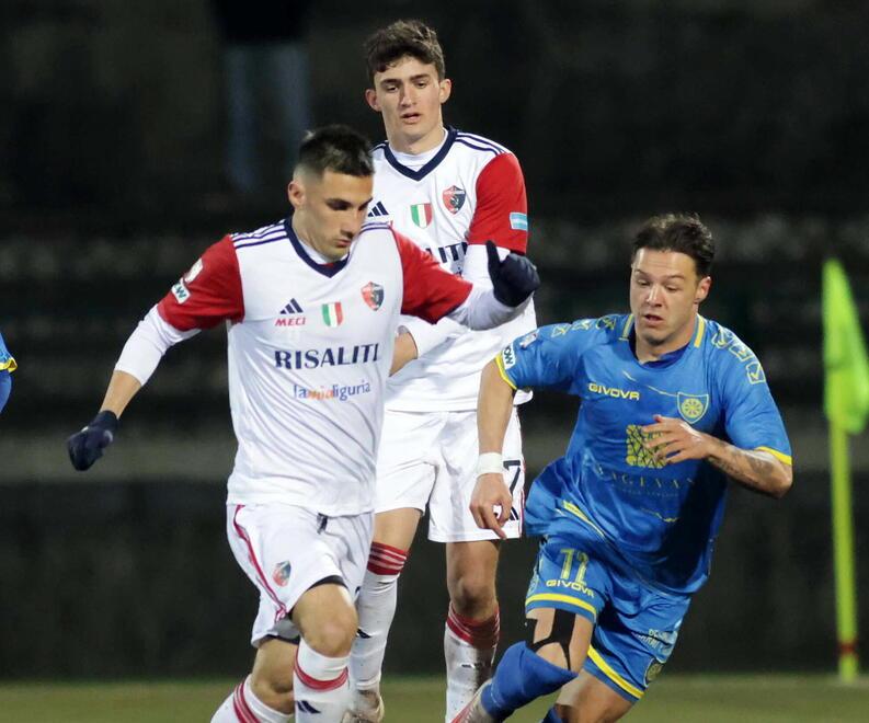 L’azzurro Cicconi in azione