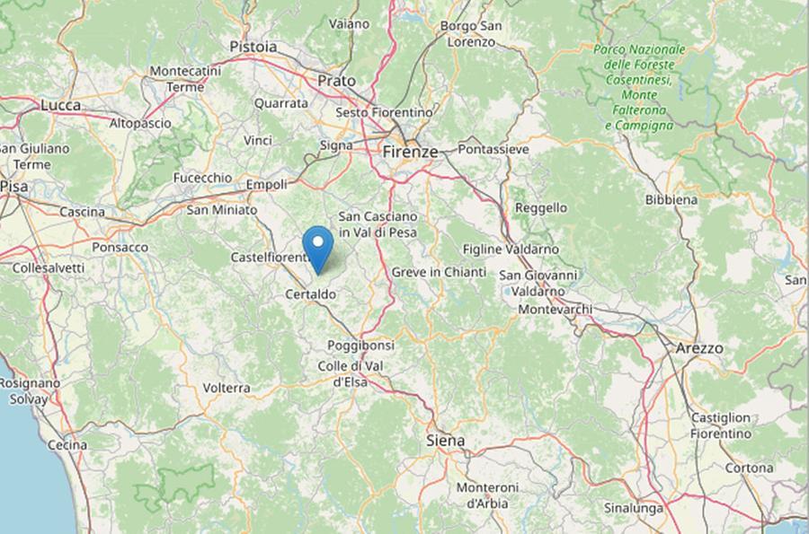 Terremoto in Toscana, magnitudo 3. Trema ancora la terra a Certaldo