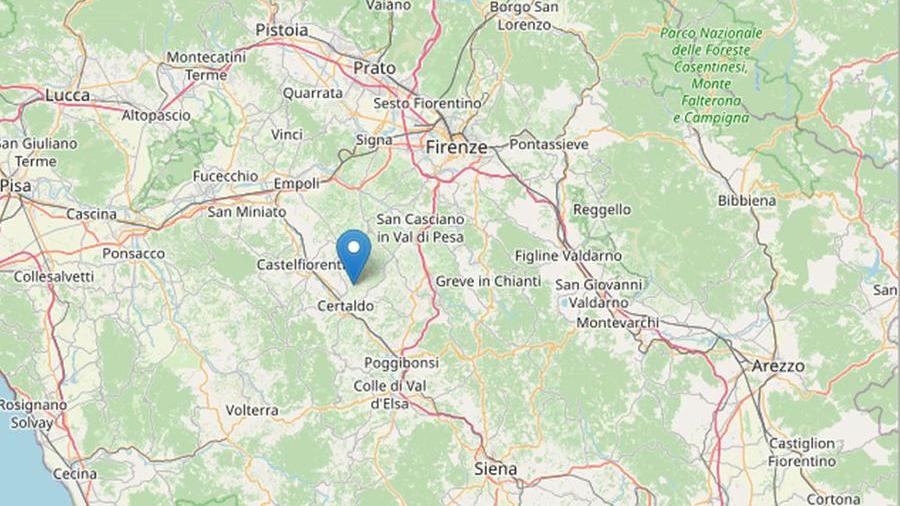 Terremoto in Toscana, magnitudo 3. Trema ancora la terra a Certaldo