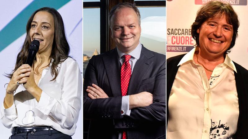 Da sinistra l’assessora Sara Funaro, Eike Schmidt e la vicepresidente della Regione Stefania Saccardi