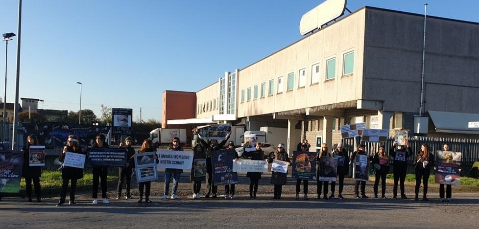 Buggiano, protesta di cinquanta animalisti davanti alla Italpork
