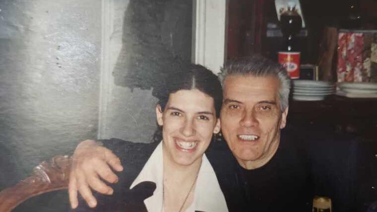 Andrea Bientinesi con la figlia Alice