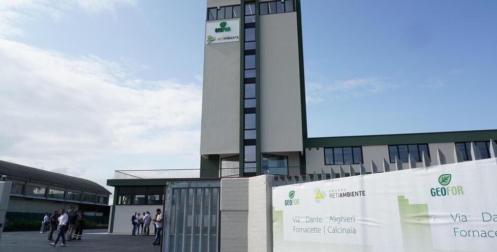 Nella foto l’ingresso a una struttura della di Geofor