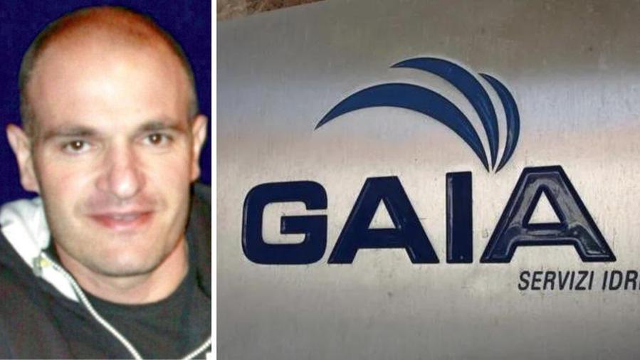 A sinistra il 43enne morto a destra la sede di Gaia