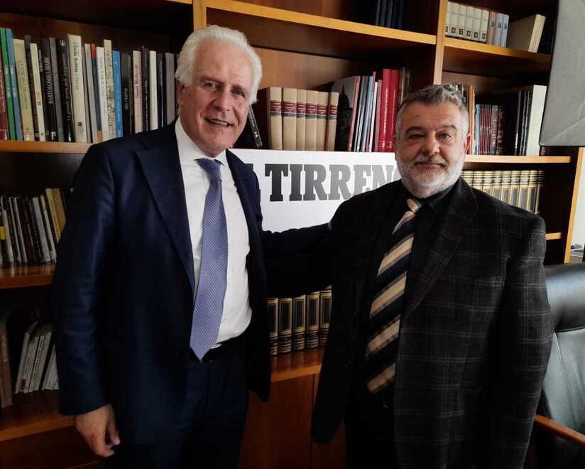 
	Eugenio Giani con Cristiano Marcacci al Tirreno

