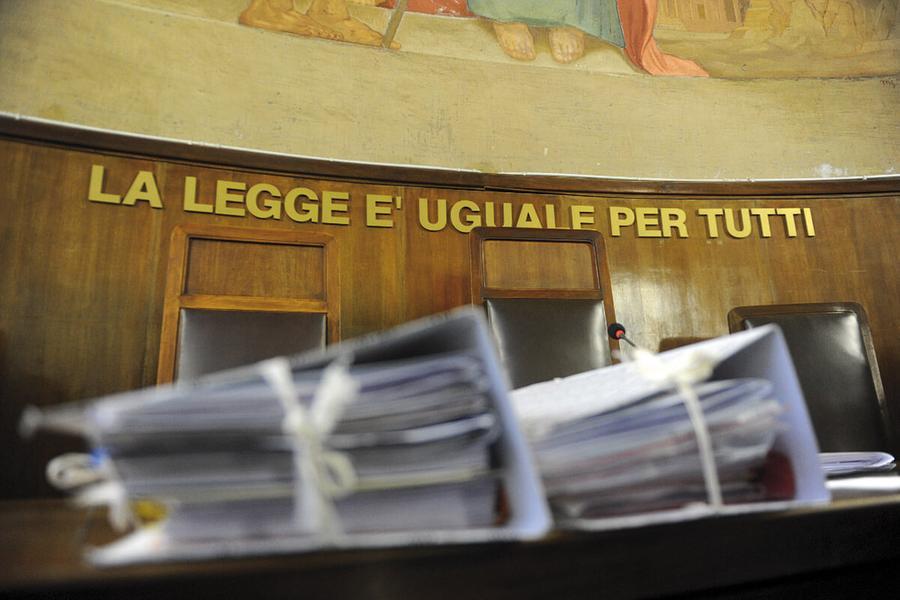 Un'aula di tribunale