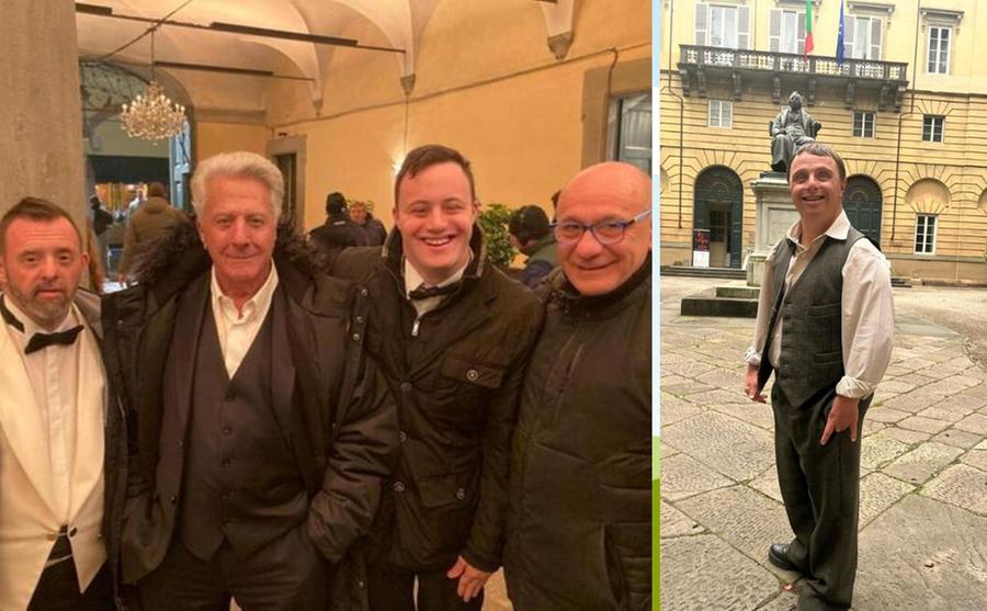 Livorno, i Mayor Von Frinzius sul set scherzano con Dustin Hoffman: «E’ venuto a conoscerci, abbiamo fatto il gioco del cane»