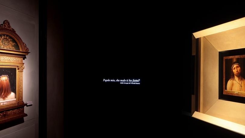 Il Cristo di spalle di Omar Galliani e l’Ecce Homo di Antonello da Messina