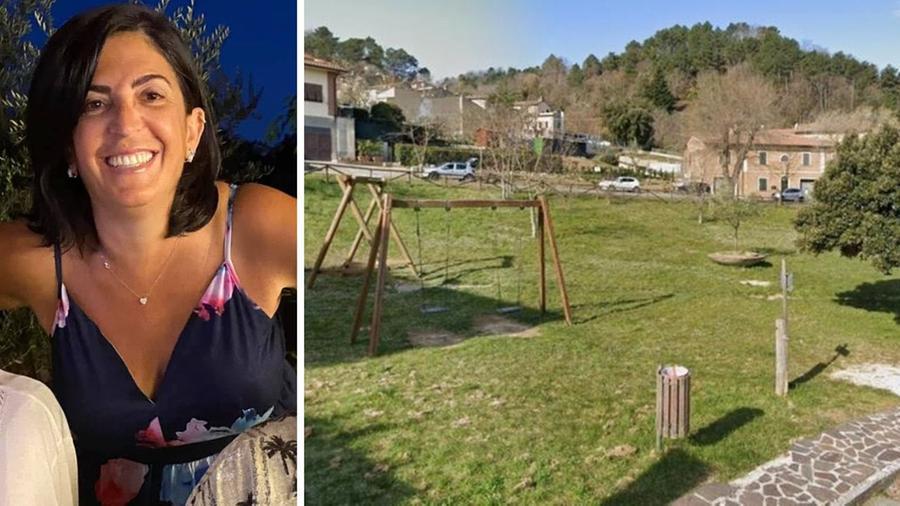 A sinistra Rosette, a destra l'area del borgo in cui verrà realizzato il campo da calcio