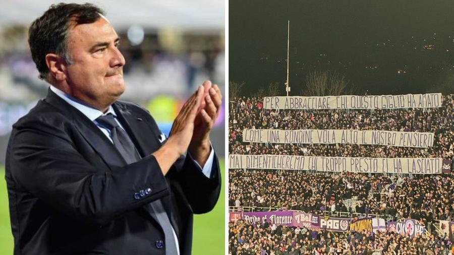 
	A sinistra Joe Barone, a destra l'omaggio della Fiesole

