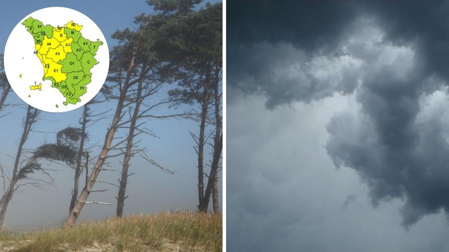 
	Nel riquadro l'allerta per il vento

