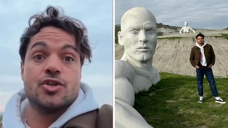 
	Wikipedro durante il video registrato a Peccioli

