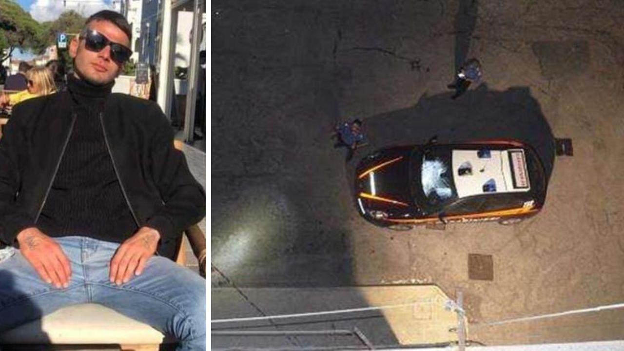 A sinistra Denny Magina, a destra i carabinieri intervenuti alla Guglia la sera della tragedia