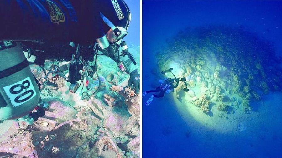 
	L'immersione di Andrea nel mare attorno all'isola dI Capraia

