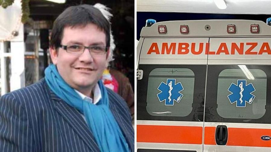 A sinistra l'imprenditore aggredito