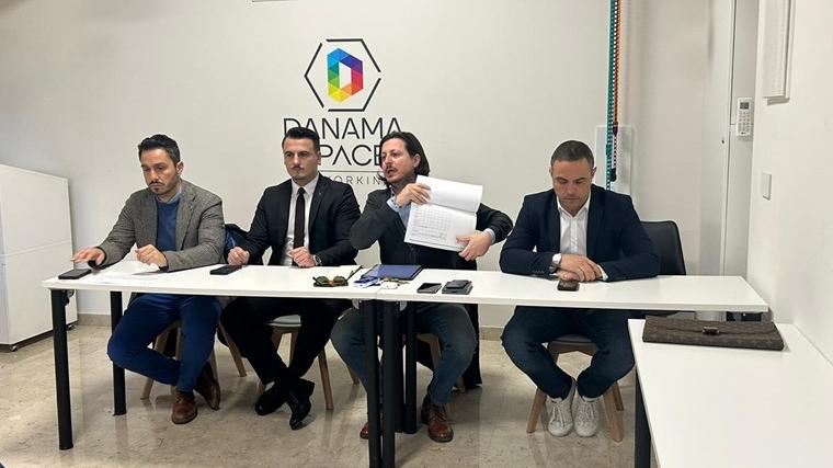 La conferenza stampa dei consiglieri del centrodestra