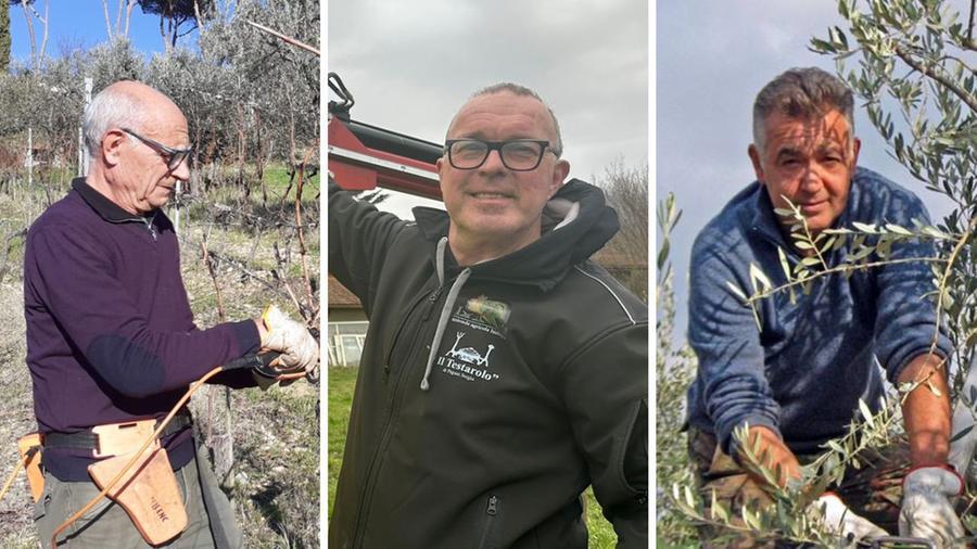 
	Giuliano, Andrea e Carlo: tre pensionati che hanno scelto la campagna

