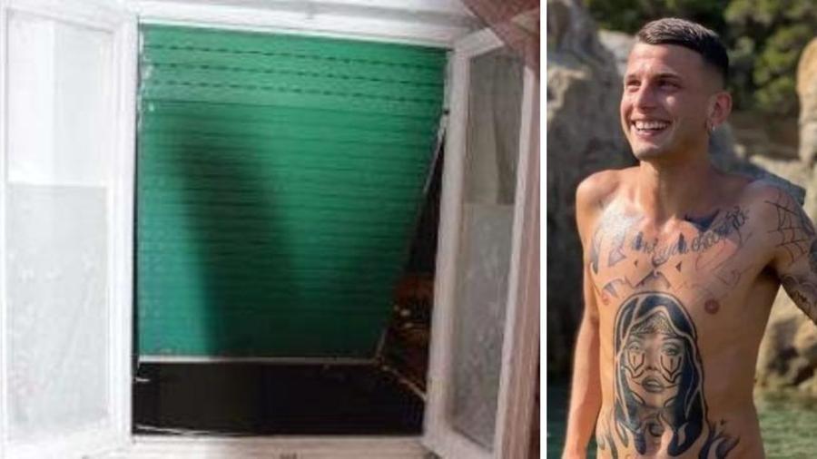 
	La finestra del volo mortale e a destra Denny Magina

