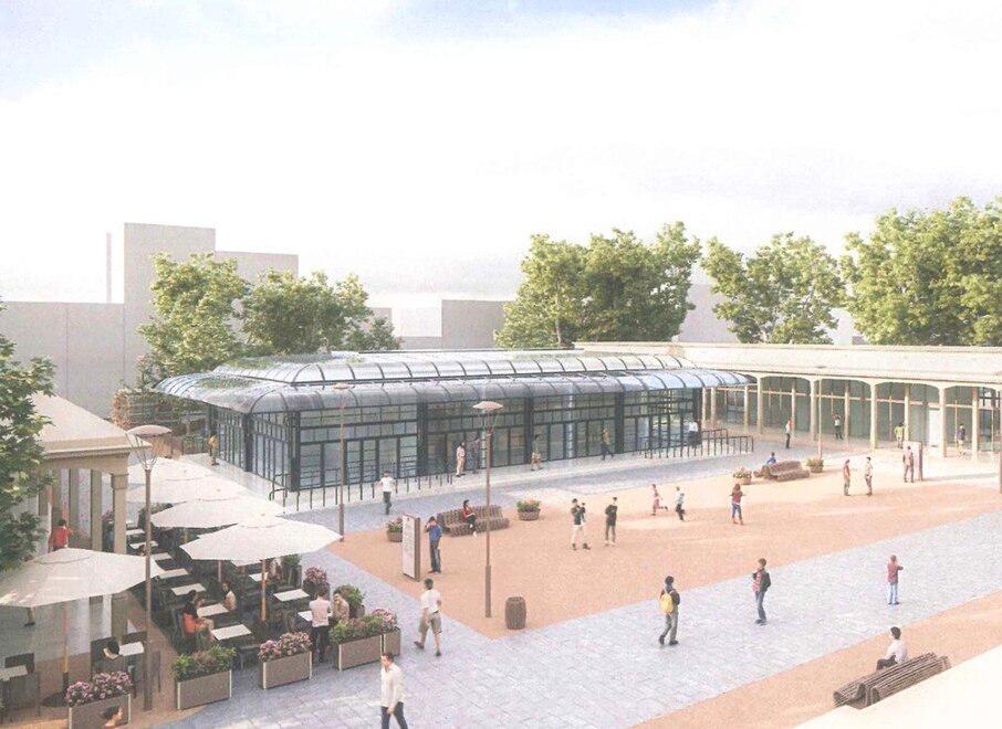 Un’immagine del progetto di recupero del mercato di piazza Cavour, all’insegna della ristorazione