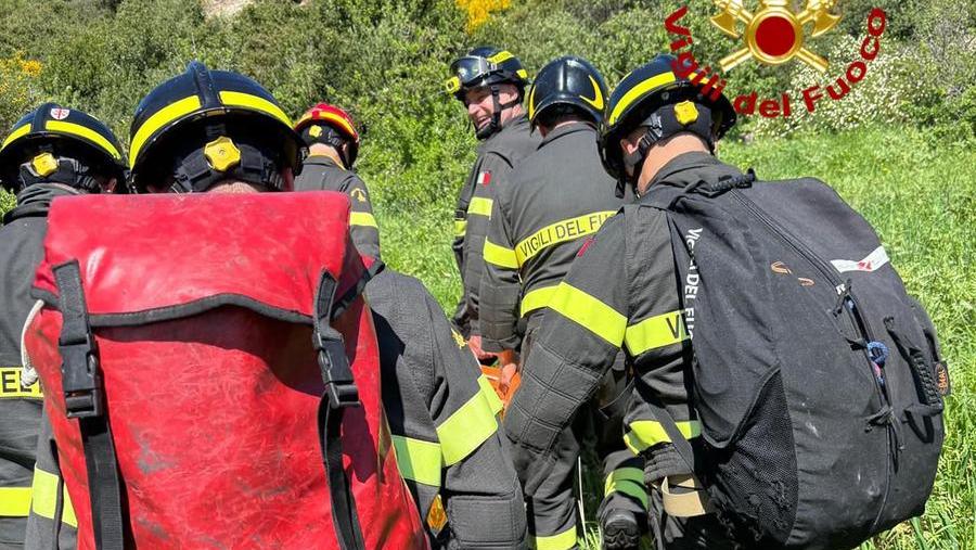 I soccorsi alla turista infortunata