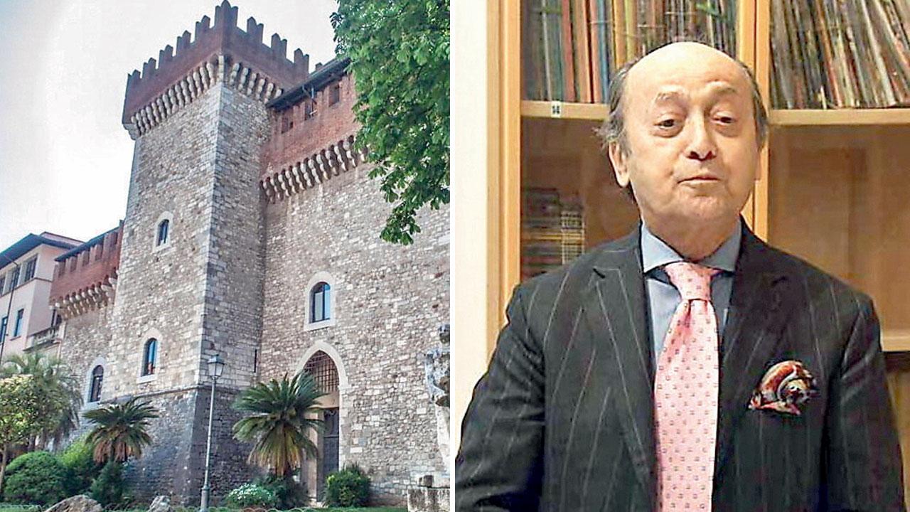 L’Accademia di Belle Arti e, a destra il presidente Antonio Passa