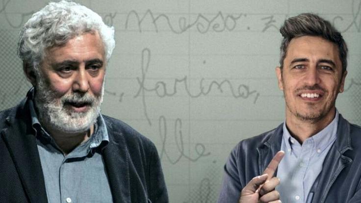 Francsco Piccolo e Pif nella locandina dello spettacolo